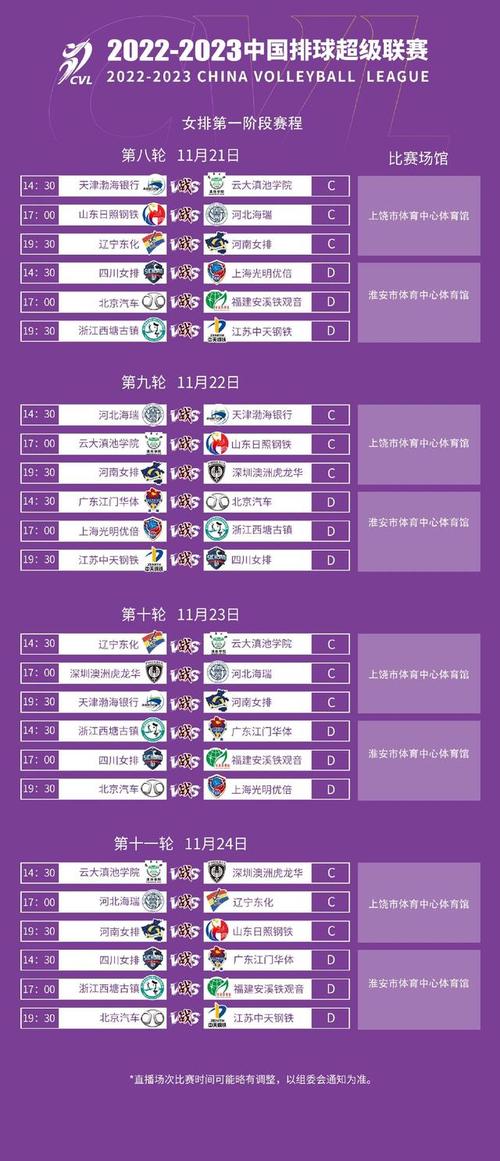 中国女排决赛时间表的相关图片